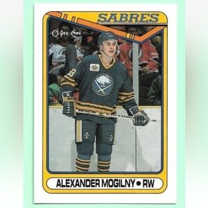 Alex Mogilny 1990/91 O-Pee-Chee Maple Leafs Canucks Rookie RC Hockey Card